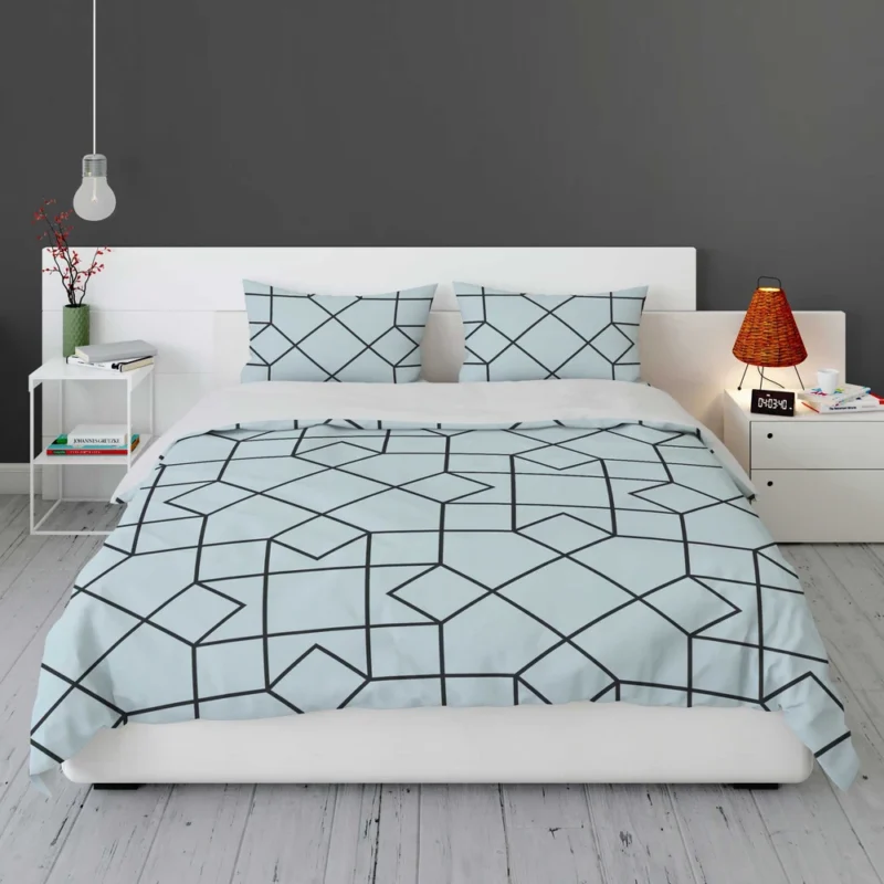 Square Tessellation Minimalist Bedding Set 1