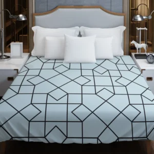 Square Tessellation Minimalist Duvet Cover