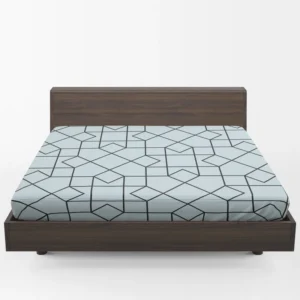 Square Tessellation Minimalist Fitted Sheet 1