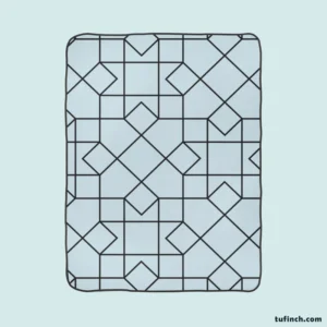 Square Tessellation Minimalist Fleece Blanket 1