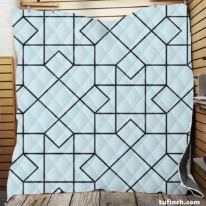 Square Tessellation Minimalist Quilt Blanket