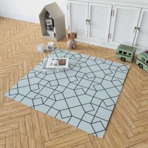 Square Tessellation Minimalist Rug 1