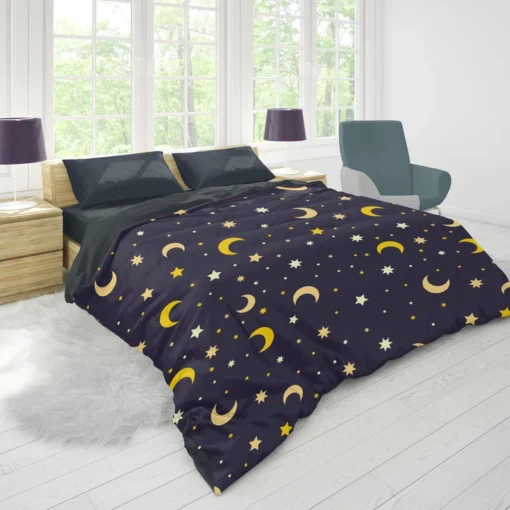 Star And Moon Pattern Duvet Cover 1