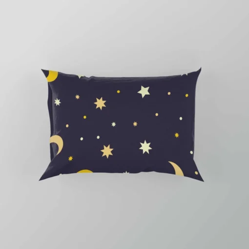 Star And Moon Pattern Pillow Case