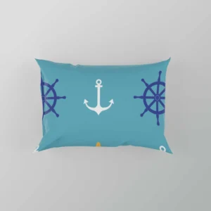 Starfish Wheel Anchor Nautical Pattern Pillow Case