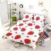 Strawberries Love Heart Bedding Set