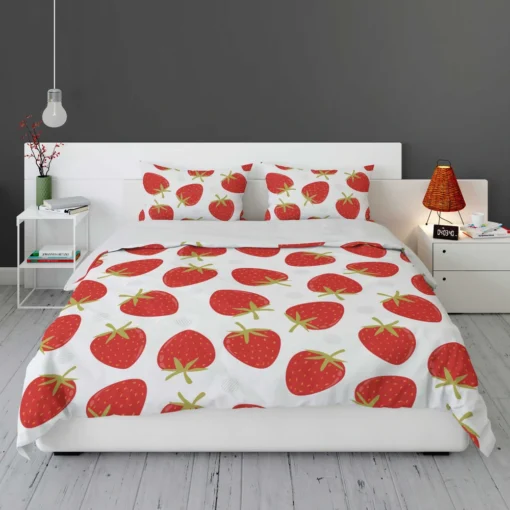 Strawberry Fruit Pattern Bedding Set 1