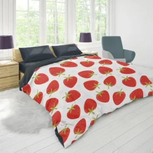 Strawberry Fruit Pattern Duvet Cover 1