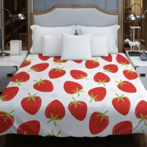 Strawberry Fruit Pattern Duvet Cover