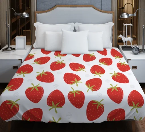 Strawberry Fruit Pattern Duvet Cover