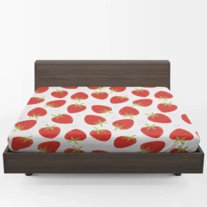 Strawberry Fruit Pattern Fitted Sheet 1