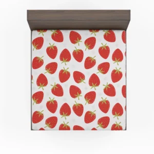 Strawberry Fruit Pattern Fitted Sheet