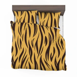 Stripe Tiger Print Bedding Set 2