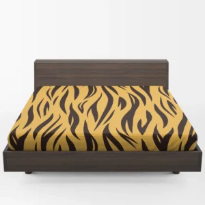 Stripe Tiger Print Fitted Sheet 1