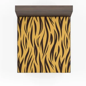 Stripe Tiger Print Fitted Sheet