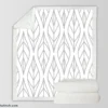 Stunning Abstract Elegant Minimal Sherpa Fleece Blanket