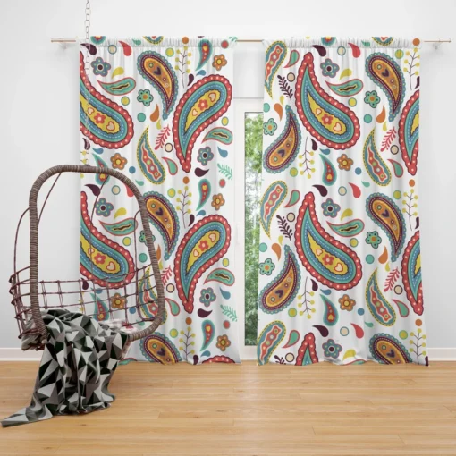 Stunning Elegant Paisley Pattern Curtain