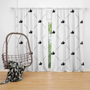 Stylish Dotted Minimalist Design Curtain