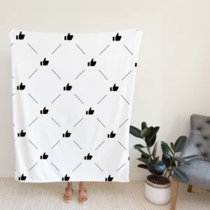 Stylish Dotted Minimalist Design Fleece Blanket