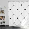 Stylish Dotted Minimalist Design Shower Curtain