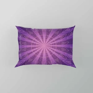 Stylish Purple Mandala Pattern Pillow Case