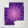 Stylish Purple Mandala Pattern Sherpa Fleece Blanket