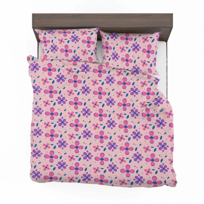 Stylized Small Flowers Design Bedding Set 2