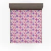 Stylized Small Flowers Design Fitted Sheet