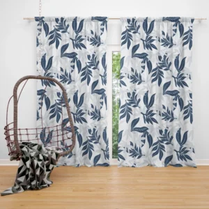 Summer Duotone Flat Pattern Curtain