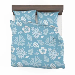 Summer Duotone Flat Pattern Design Bedding Set 1