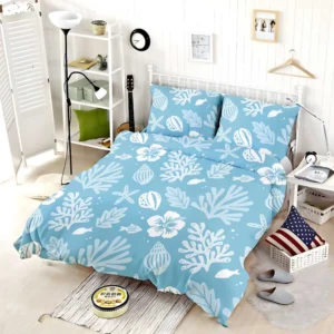 Summer Duotone Flat Pattern Design Bedding Set