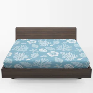 Summer Duotone Flat Pattern Design Fitted Sheet 1