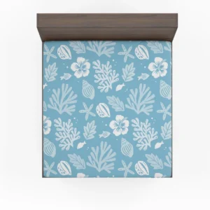 Summer Duotone Flat Pattern Design Fitted Sheet