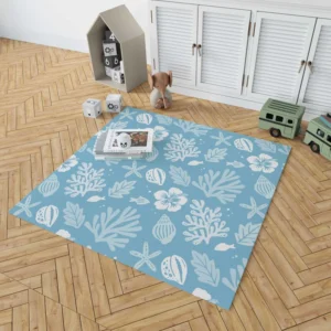 Summer Duotone Flat Pattern Design Rug 1