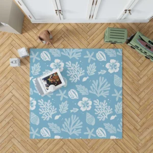 Summer Duotone Flat Pattern Design Rug