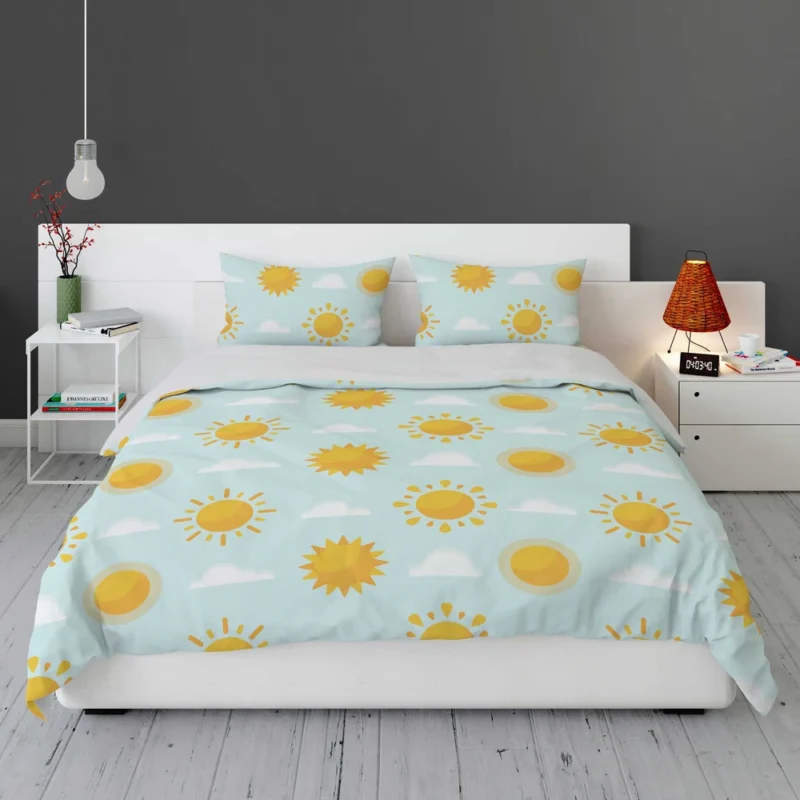 Sun And Cloud Pattern Bedding Set 1