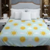 Sun And Cloud Pattern Duvet Cover