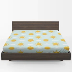 Sun And Cloud Pattern Fitted Sheet 1