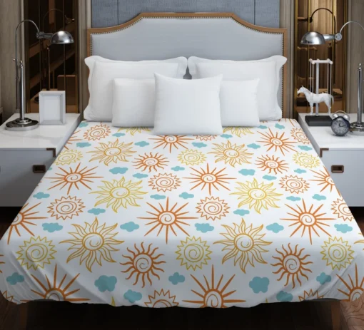 Sun And Moon Design Duvet Cover