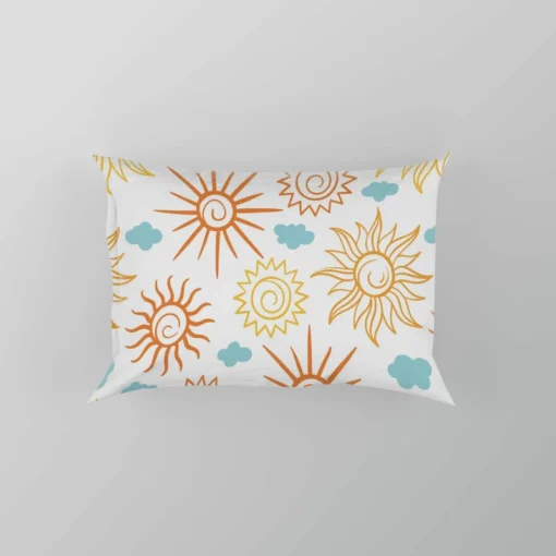 Sun And Moon Design Pillow Case