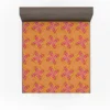 Sun Floral Ikat Design Fitted Sheet