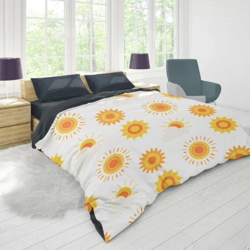 Sun Rise Sun Pattern Duvet Cover 1