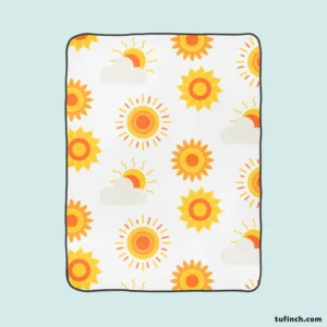 Sun Rise Sun Pattern Fleece Blanket 1