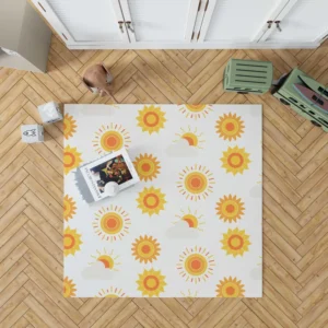 Sun Rise Sun Pattern Rug