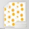 Sun Rise Sun Pattern Sherpa Fleece Blanket