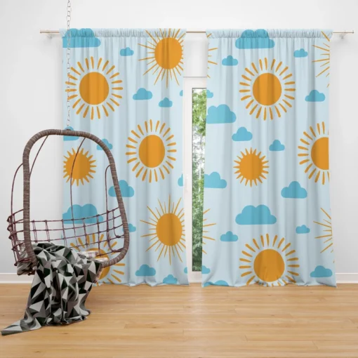 Sunny Day Weather Design Curtain