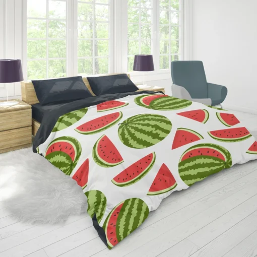 Sweet Beauty Watermelon Pattern Duvet Cover 1