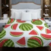 Sweet Beauty Watermelon Pattern Duvet Cover