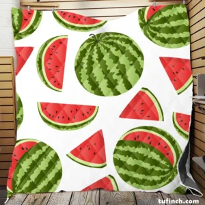 Sweet Beauty Watermelon Pattern Quilt Blanket