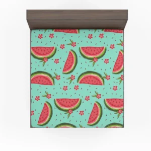 Sweet Beauty Watermelon Slices Fitted Sheet